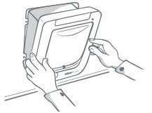 SureFlap Microchip Cat Flap - Smart Entry for Cats with Microchip ID, White, 4.75
