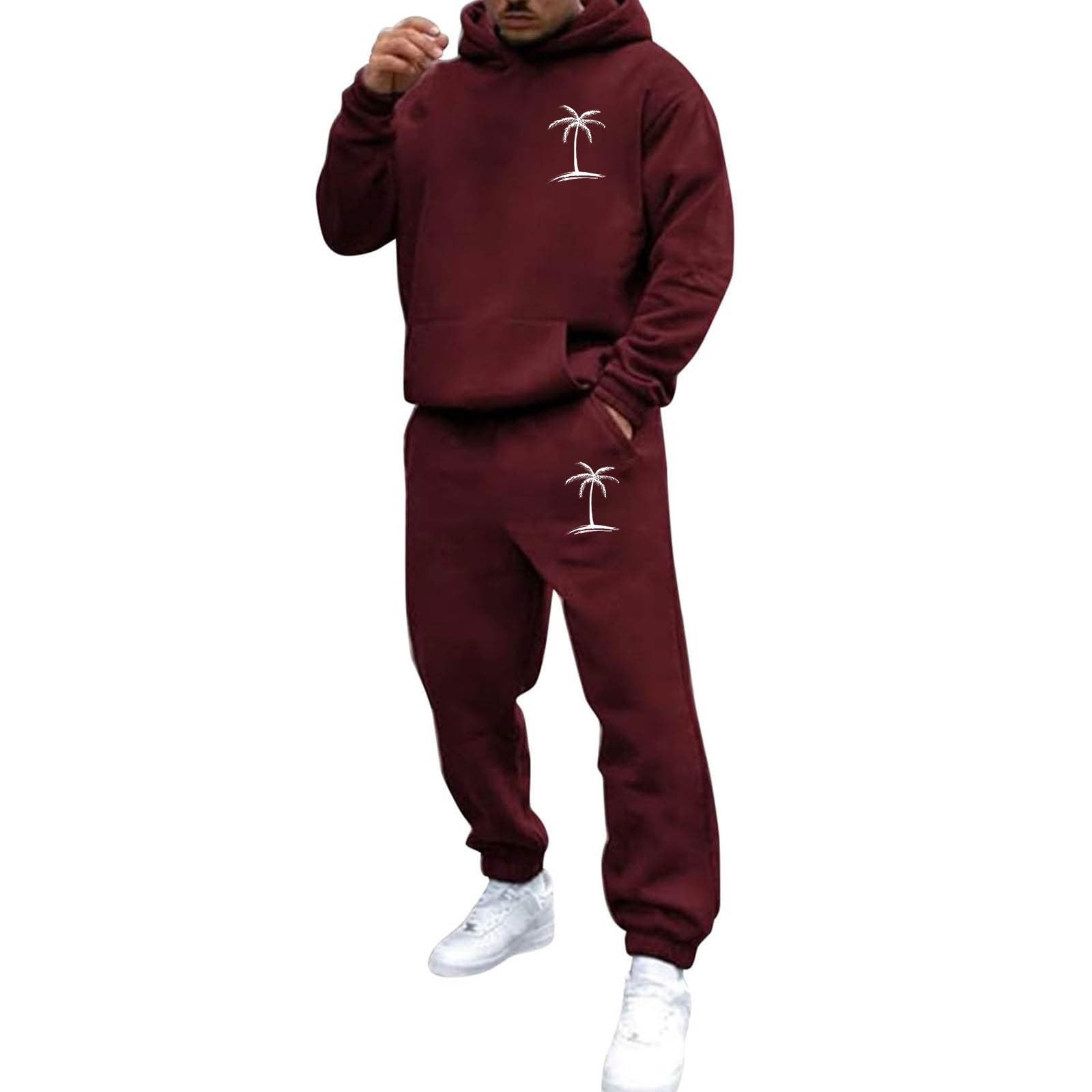 Men's 2-Piece Sweatsuit Set - Jogger Outfit for Gym & Lounge