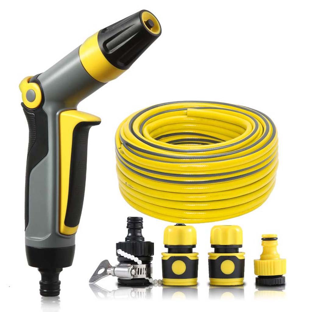 Car Wash Gun Kit - High Pressure Water Sprayer with Brush for Home & Garden Use | Perfect for Washing Cars, Watering Plants & Cleaning Outdoor Spaces