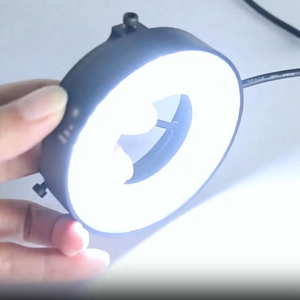 LED Ring Light for Microscope - Adjustable Illuminator Lamp with Easy Installation for Industrial Microscopes & Camera Use | Perfect for Lab Research, PCB Inspection & Biological Observation