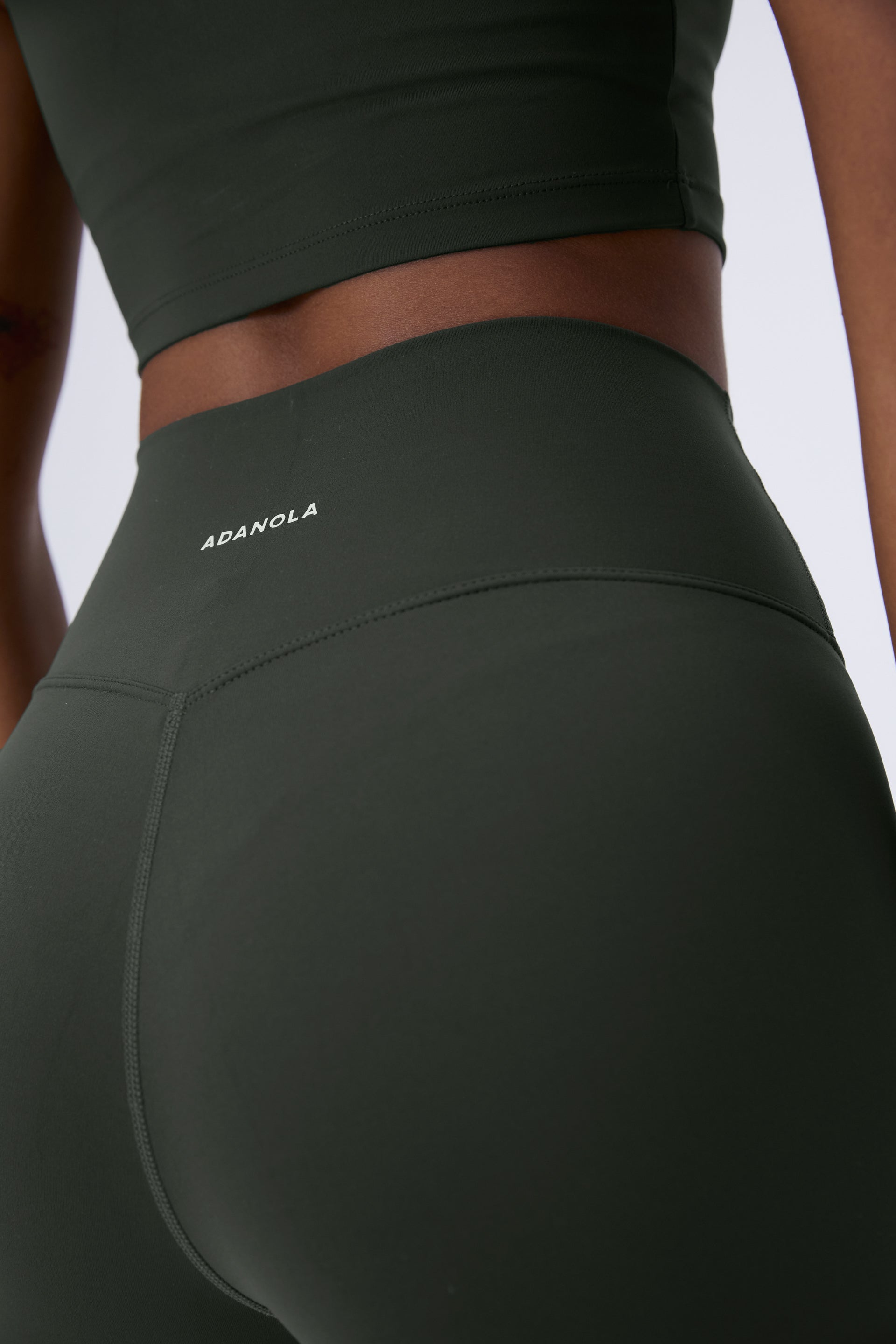Ultimate Crop Shorts for Women - Dark Olive | High Waisted Comfortable Workout & Lounge Shorts for Yoga, Running, and Casual Wear