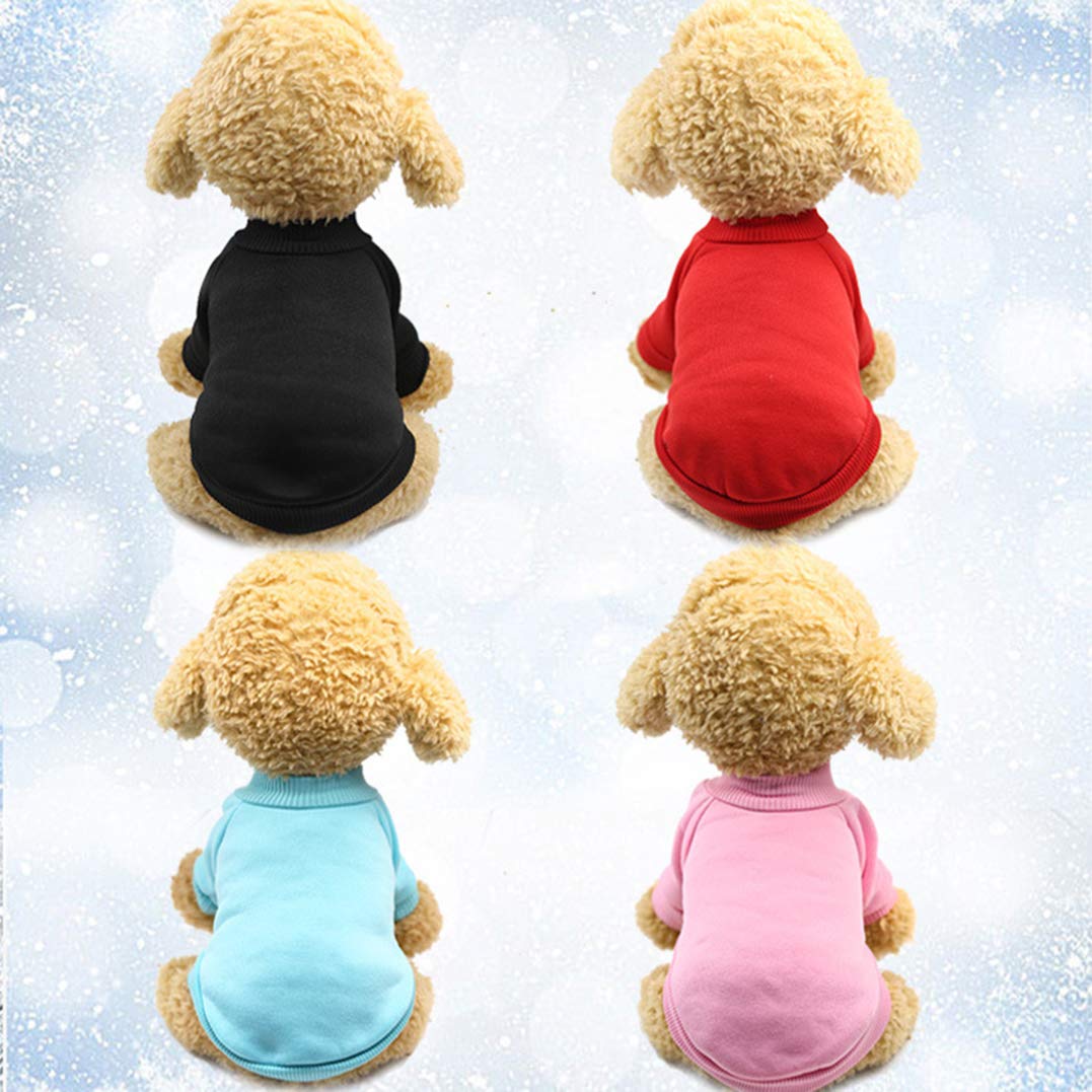 Warm Fleece Pet Sweater for Dogs and Cats - Cozy Winter Dog Jumper & Cat Clothing - Perfect for Puppy Outfits and Indoor/Outdoor Winter Adventures
