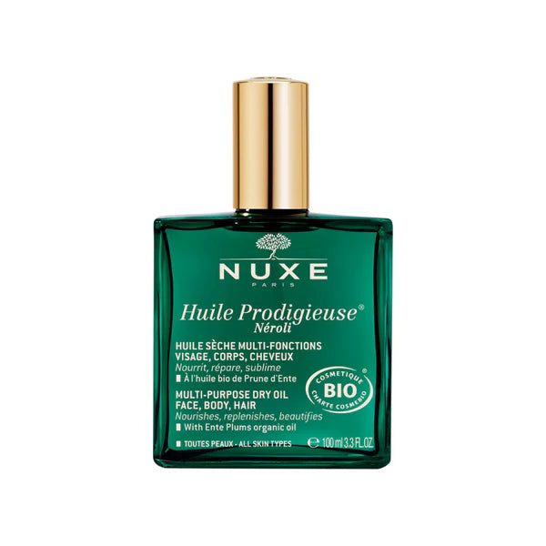 Nuxe Huile Prodigieuse Neroli Dry Oil 100ml - Multi-Purpose Nourishing & Glowing Oil for Face, Body & Hair - Perfect for Dry Skin & Hydration