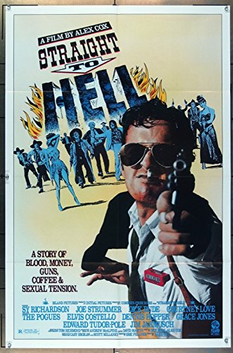 Straight To Hell (1987) Original US One-Sheet Theatrical Movie Poster 27x41 - Vintage Alex Cox Film Poster for Home Theater & Cinema Decor