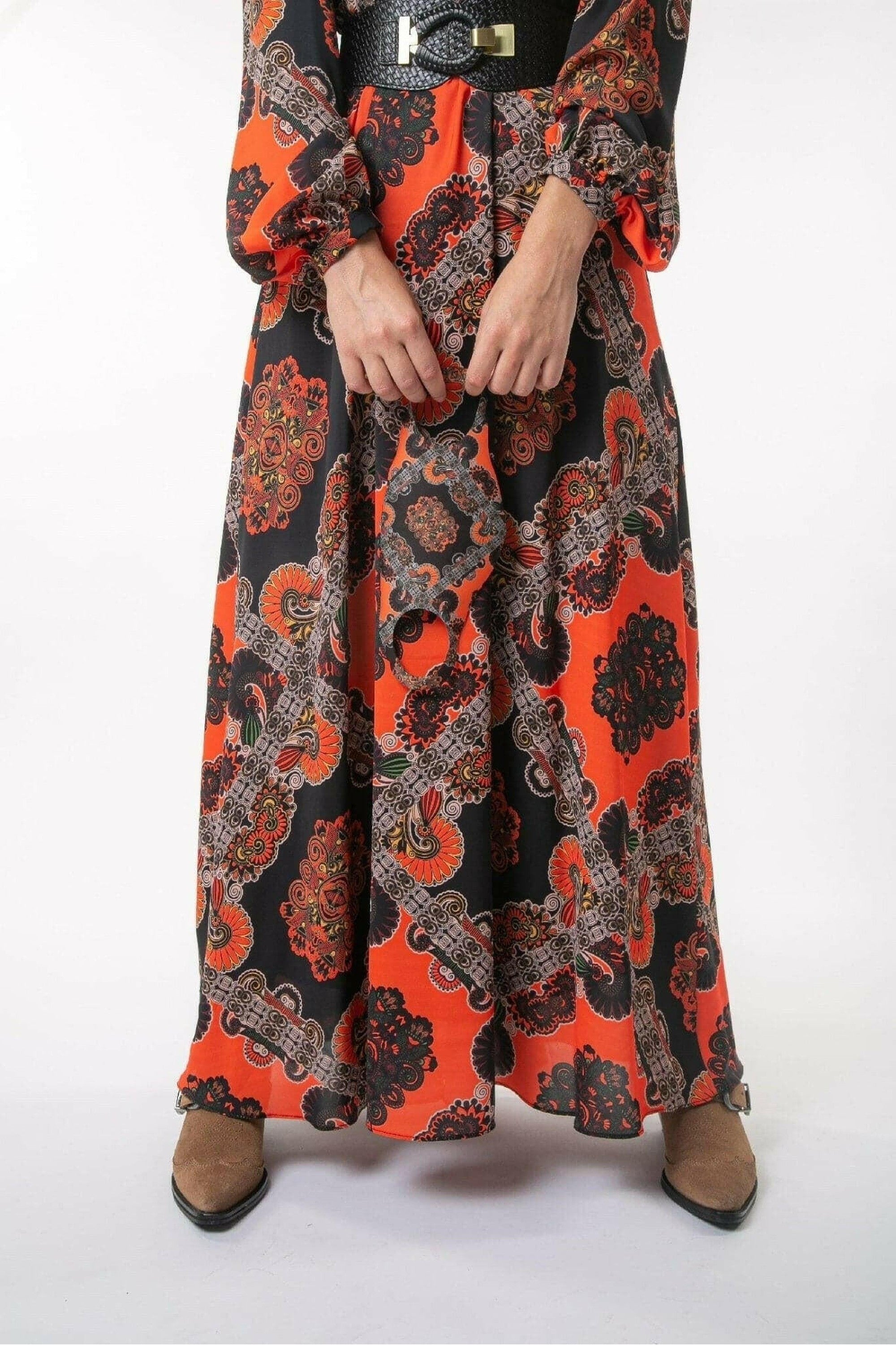 Zara Maxi Dress for Women - Floral Printed Long Sleeve Flowy Summer Dress | Beach Wedding, Vacation & Party Wear