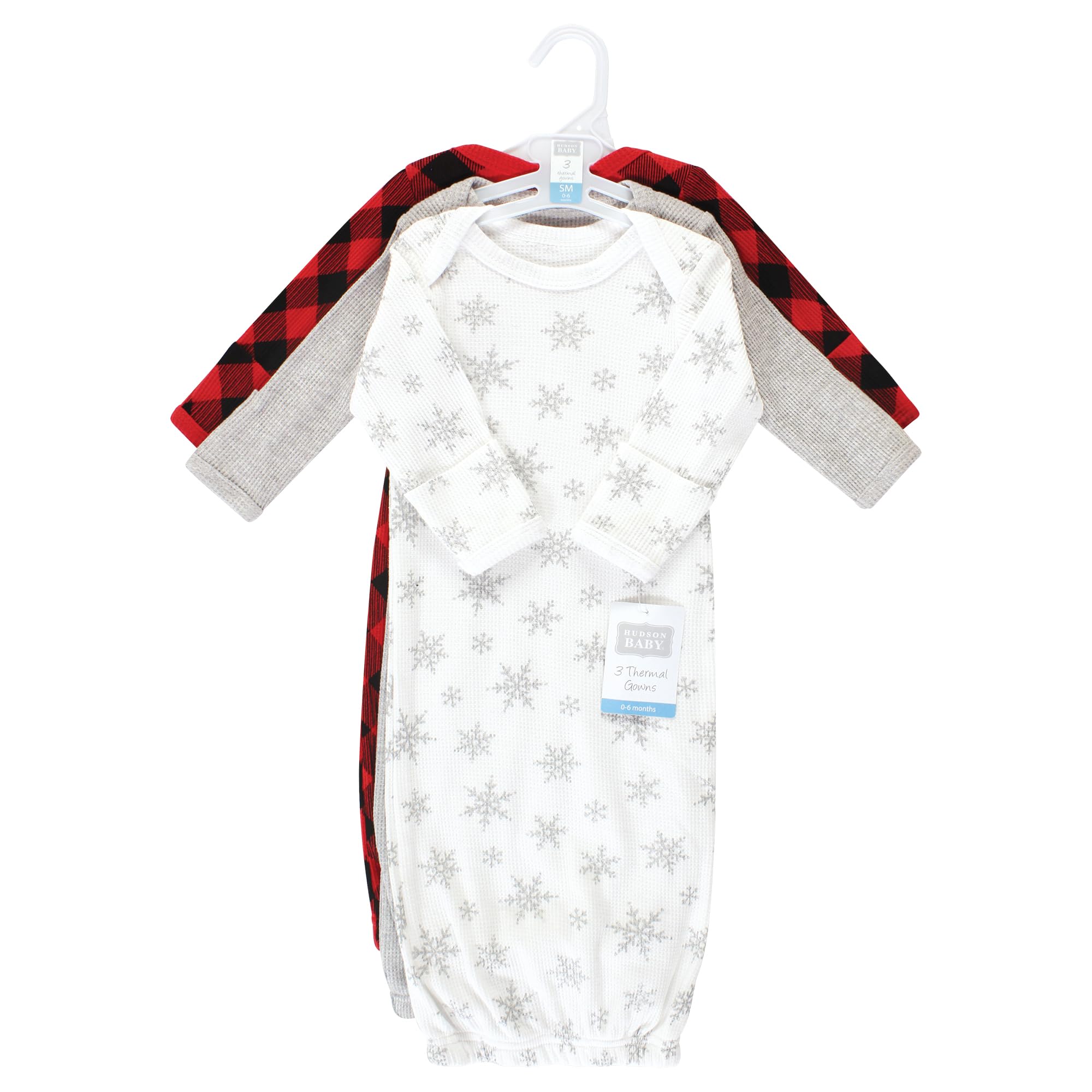 Hudson Baby Unisex Thermal Gown for Newborns - Cozy Sleepwear
