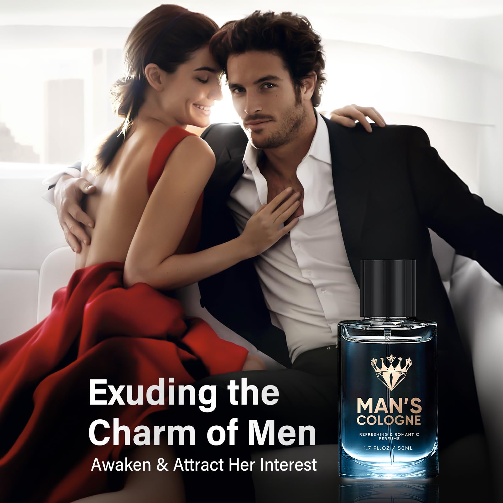 Best Pheromone Cologne for Men - Long Lasting Seductive Perfume to Attract Women & Boost Confidence | Show Your Handsome Charm | Perfect for Dates, Night Out & Special Occasions | 03AA
