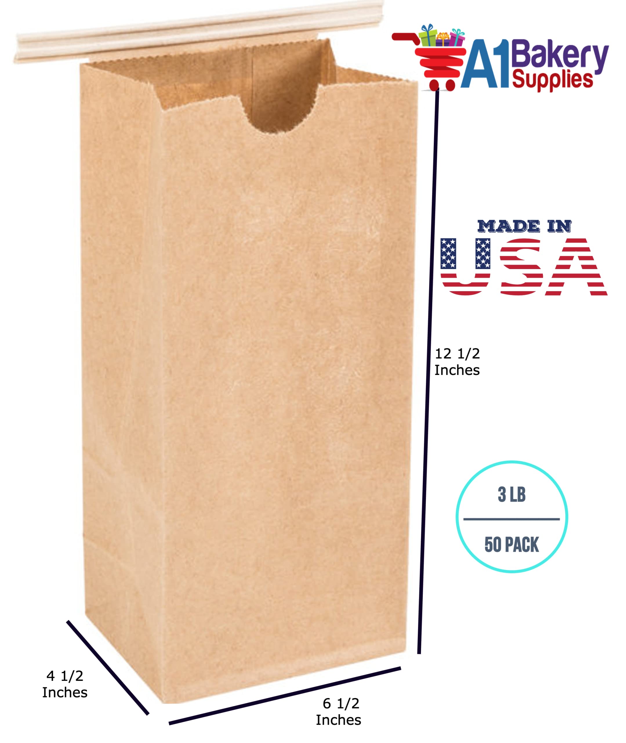 Premium Resealable Kraft Tin Tie Coffee Bags - 3 Lb Capacity (50 Pack) - Airtight Poly-lined for Freshness - Ideal for Coffee Beans, Tea Leaves & Bulk Food Storage