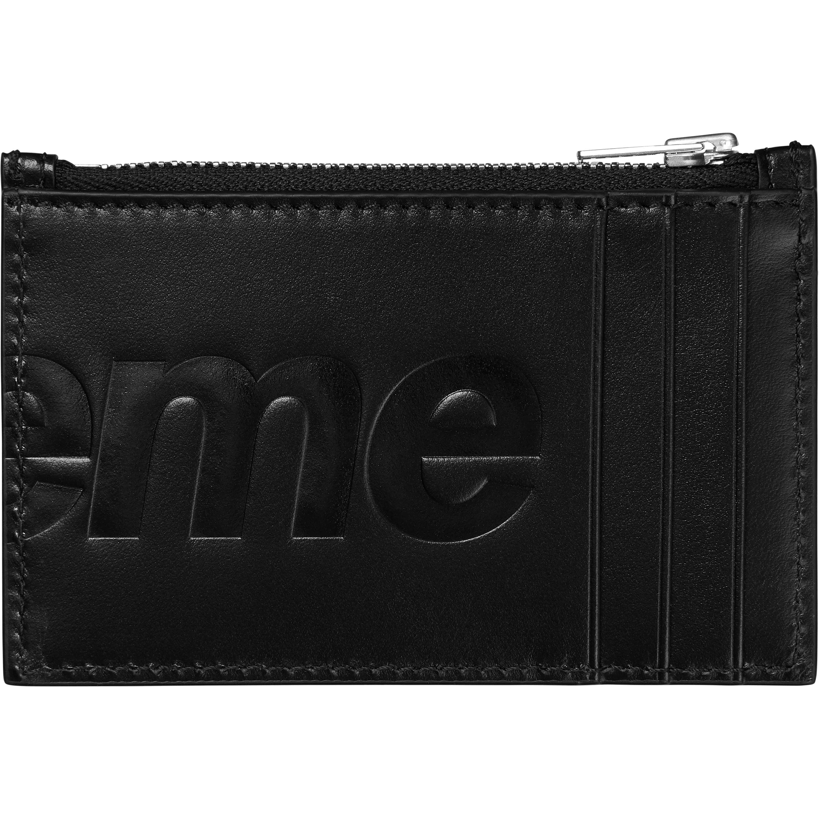 SUPREME 25SS Genuine Leather Card Holder Wallet - Slim RFID Blocking Credit Card Case for Men & Women - Perfect for Travel, Business, and Everyday Use