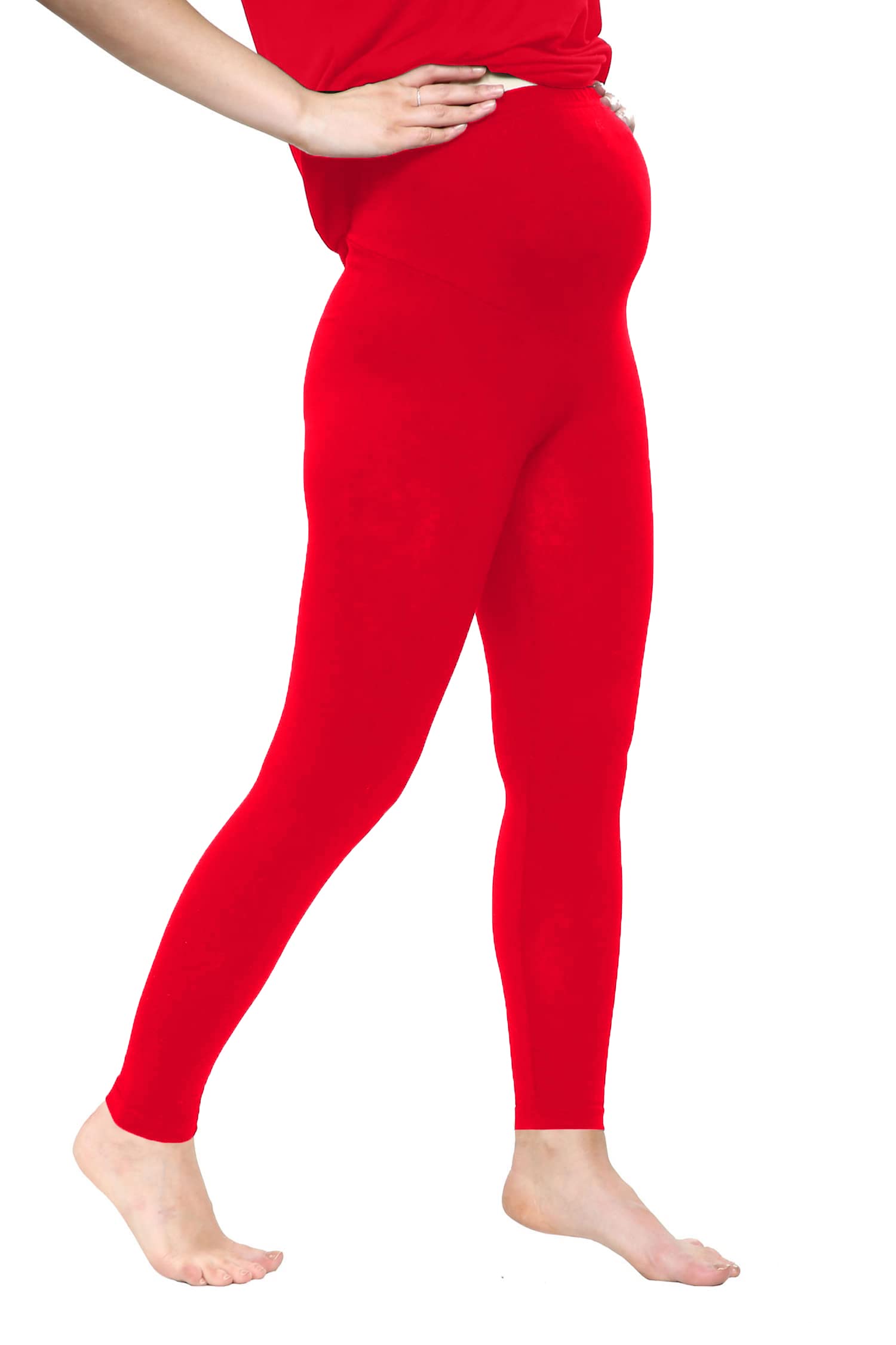 **The Fancy Dress® Women's Maternity Leggings - Over Bump Pregnancy Yoga Pants, Buttery Soft & Super Stretchy, Elastic Waist, Ankle Length (UK 8-22) - Perfect for Yoga, Workouts & Everyday Comfort**