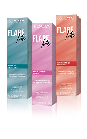 Clairol Flare Me Semi-Permanent Hair Color - 2 oz Vibrant Temporary Dye for Bold Looks | Perfect for Parties, Halloween & Creative Styling
