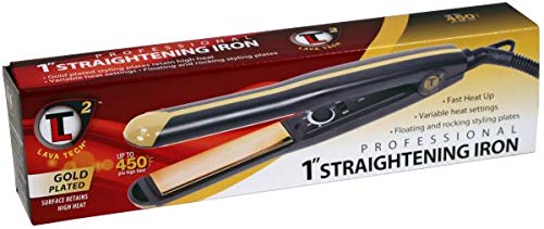 Lavatech Professional Hair Straightener - 1 Inch Flat Iron for Smooth & Shiny Hair - Salon Quality Styling Tool for Home Use - Perfect for Straightening, Curling & Styling All Hair Types