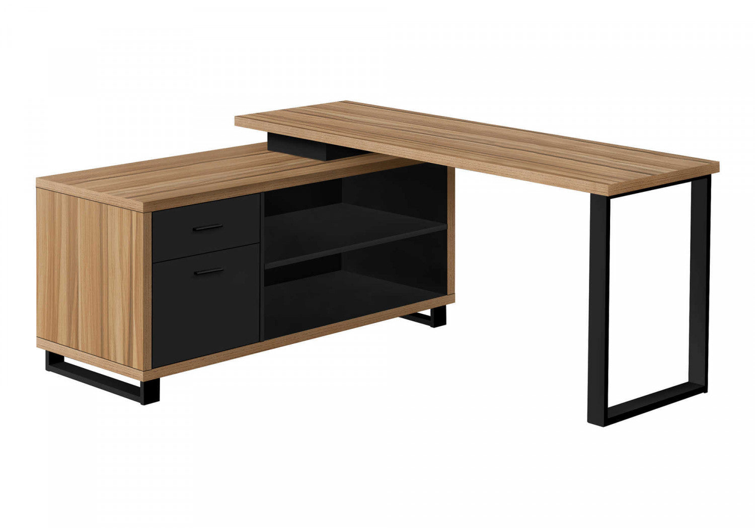 Premium Runo Desk in Light Brown - Modern Home Office & Study Desk for Small Spaces - Perfect for Remote Work, Online Classes & Crafting