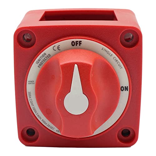 Fuoequl 6006 Dual Battery Switch - Compatible with Blue Sea 6006 M-Series, Single Circuit On/Off RV Battery Disconnect Switch - Perfect for Marine, RV, and Off-Grid Power Systems