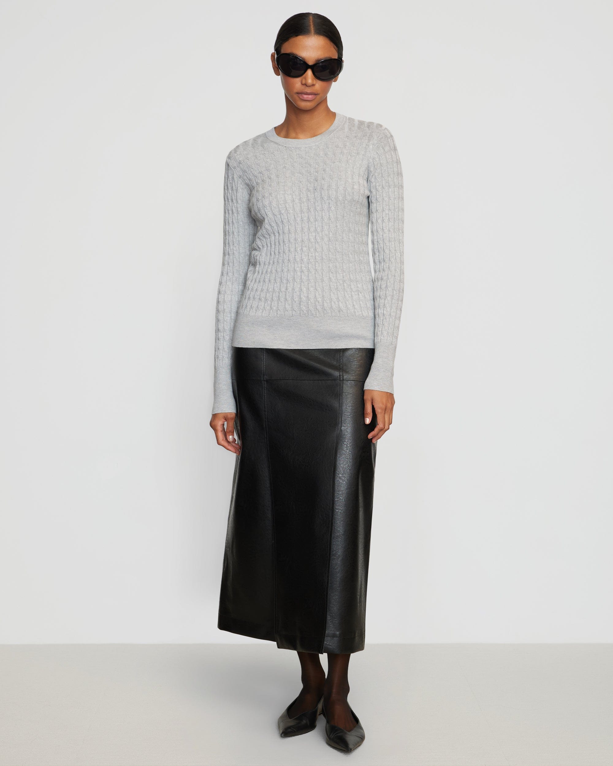 Rania Lightweight Cable Knit Sweater for Women - Cozy & Stylish Pullover for Fall & Winter Fashion