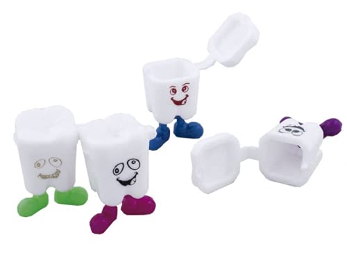 Kids First Tooth Holder - Pack of 20 Plastic Molar Tooth Containers for Baby Teeth Storage | Perfect for Tooth Fairy Gifts & Childhood Keepsakes