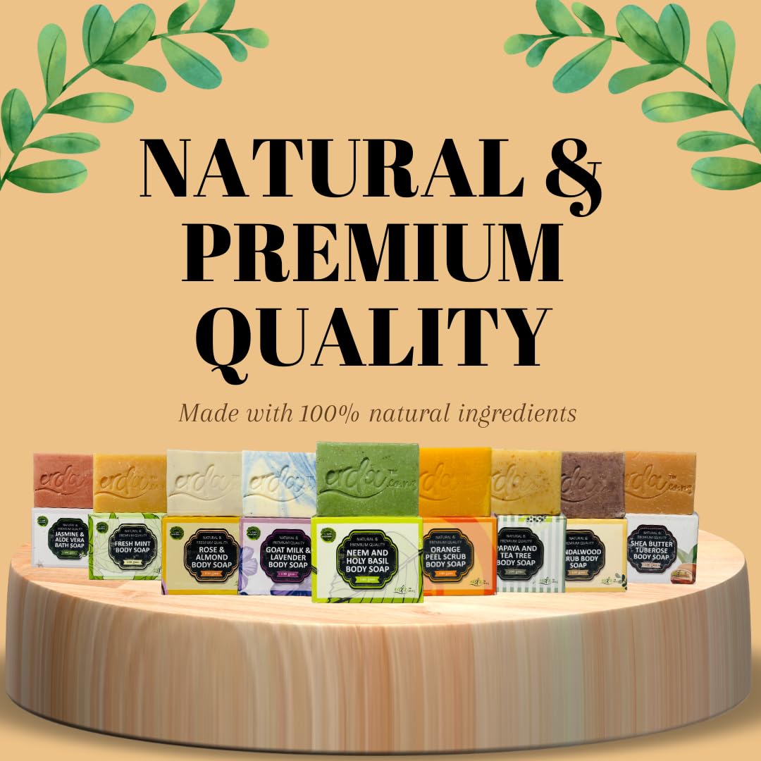 Handmade Fresh Mint Bath Soaps - 100% Natural, Organic & Moisturizing - Perfect for Relaxation, Spa Days & Gift Giving