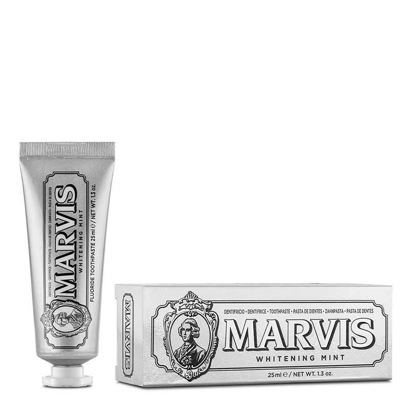 Marvis Whitening Mint Toothpaste - Fresh Breath & Stain Removal for a Brighter Smile | Perfect for Daily Oral Care & Travel
