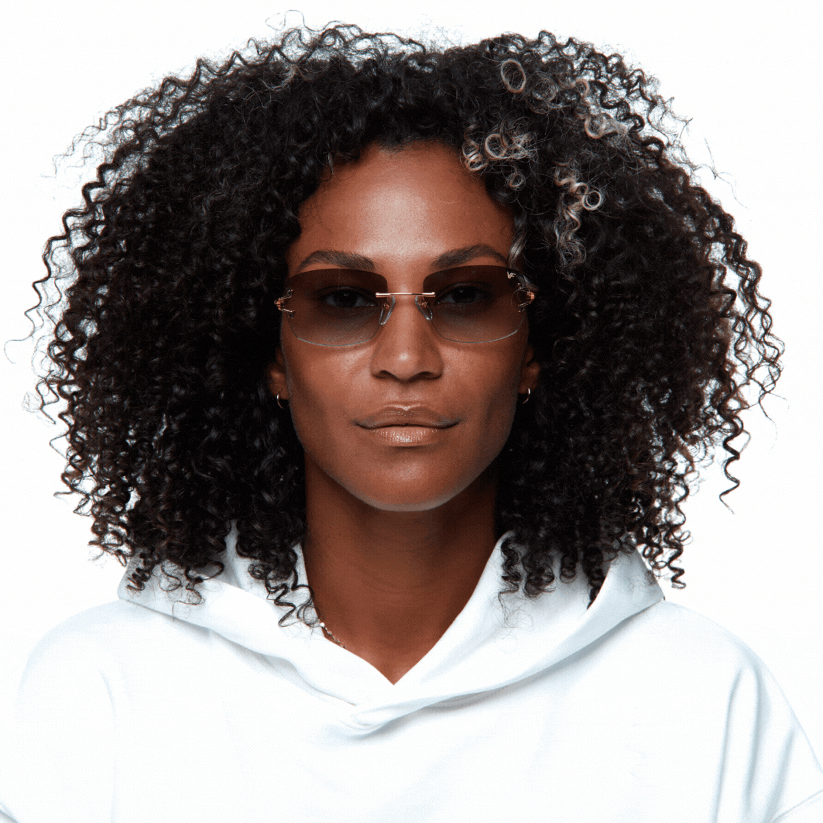 24KT Gold Rimless Drill Mount for Glasses - Premium Eyewear Accessory for Bal Harbour Style | Perfect for Reading, Driving & Fashion