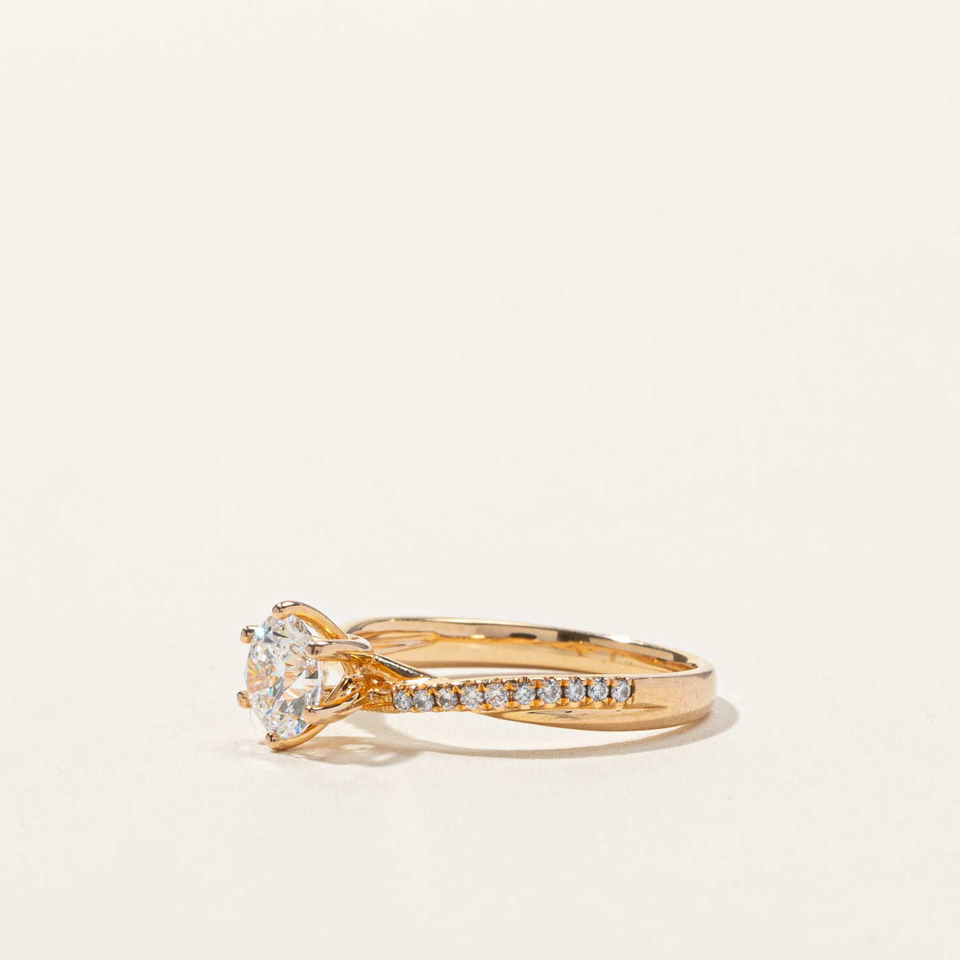 0.75ctw SI1 D Solitaire Diamond Ring with Accents - Size 4.75 | Elegant Engagement & Wedding Band for Women | Perfect for Proposals, Anniversaries & Special Occasions