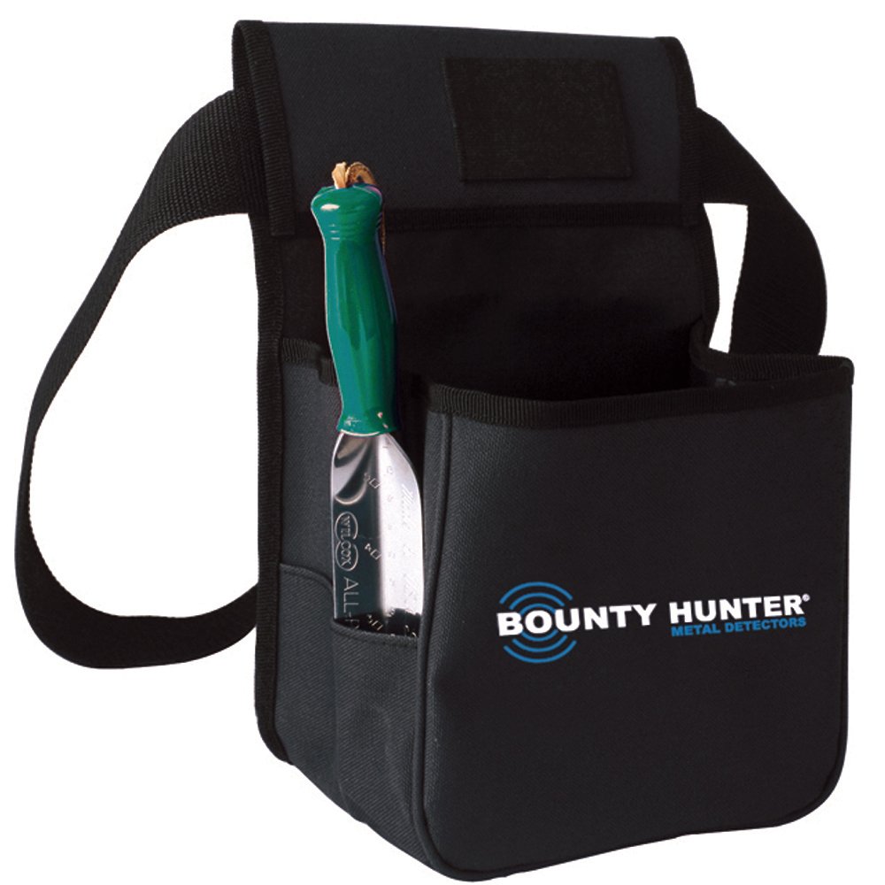 Bounty Hunter TK4 Metal Detector with Pouch & Trowel Kit for Treasure Hunting