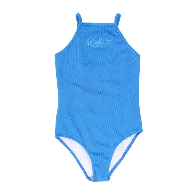 Rip Curl Girls' One Piece Swimsuit - Plain Malla Entera Morley Blue for Beach, Pool & Summer Activities