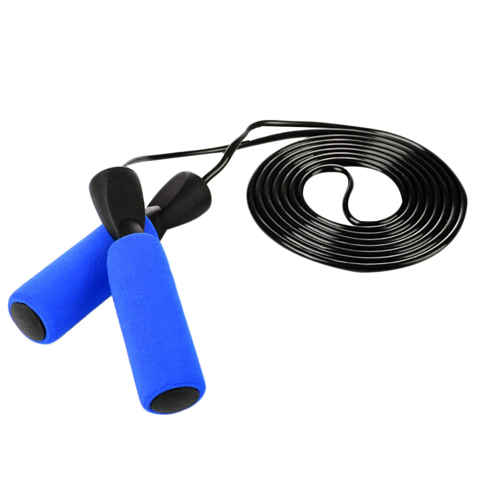 Premium Jump Rope for Fitness - Foam Handle Bearing Skipping Rope for Bodybuilding, Aerobic Exercise & Cardio Workouts - Perfect for Home Gym, Cross Training & Weight Loss