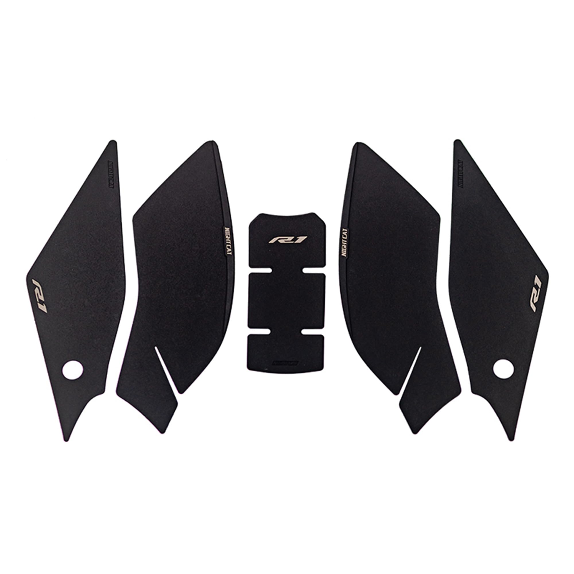 YZFR1 R1 Fuel Tank Sticker - Anti-Skid Fishbone Design Tank Protection Decal & Side Traction Pad | Night Cat Compatible Motorcycle Accessories for Enhanced Grip and Style | Perfect for Track Days and Street Riding