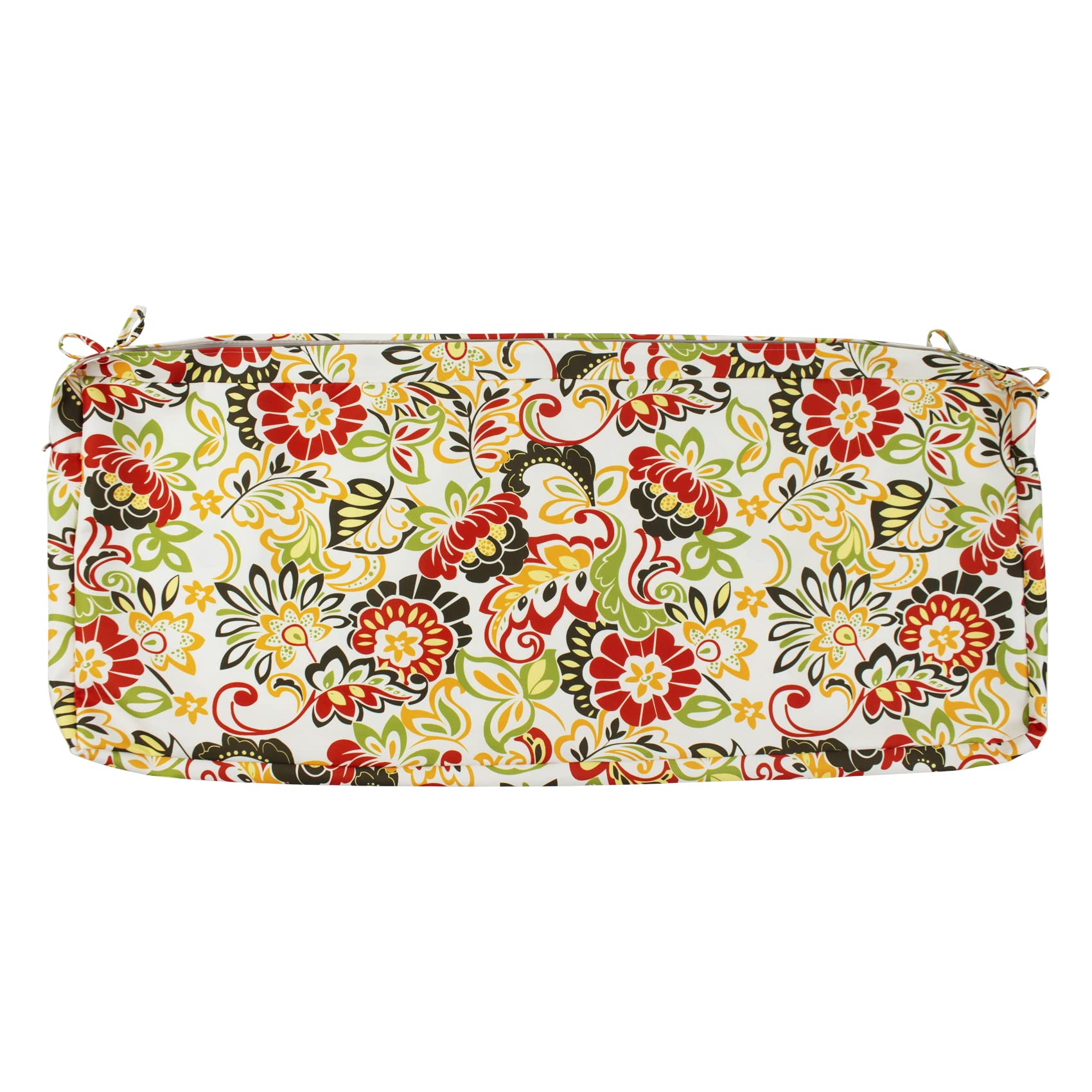Premium ROFIELTY Bench Cushion Covers - Waterproof Indoor/Outdoor Replacement Covers 45×18×3 Inch (Idyllic Pattern) - Perfect for Patio Furniture, Window Seats & Garden Benches