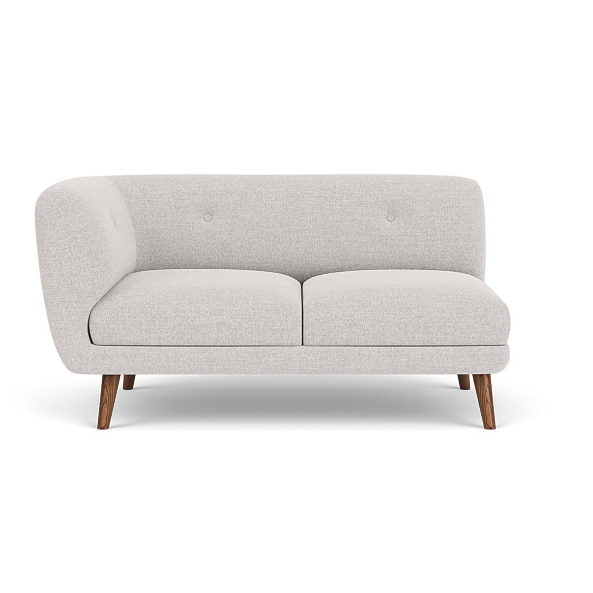 Alfred Fabric Left 2 Seater Modular Sofa - Modern L-Shaped Sectional Couch for Living Room, Lounge & Small Spaces - Comfortable & Stylish Home Furniture