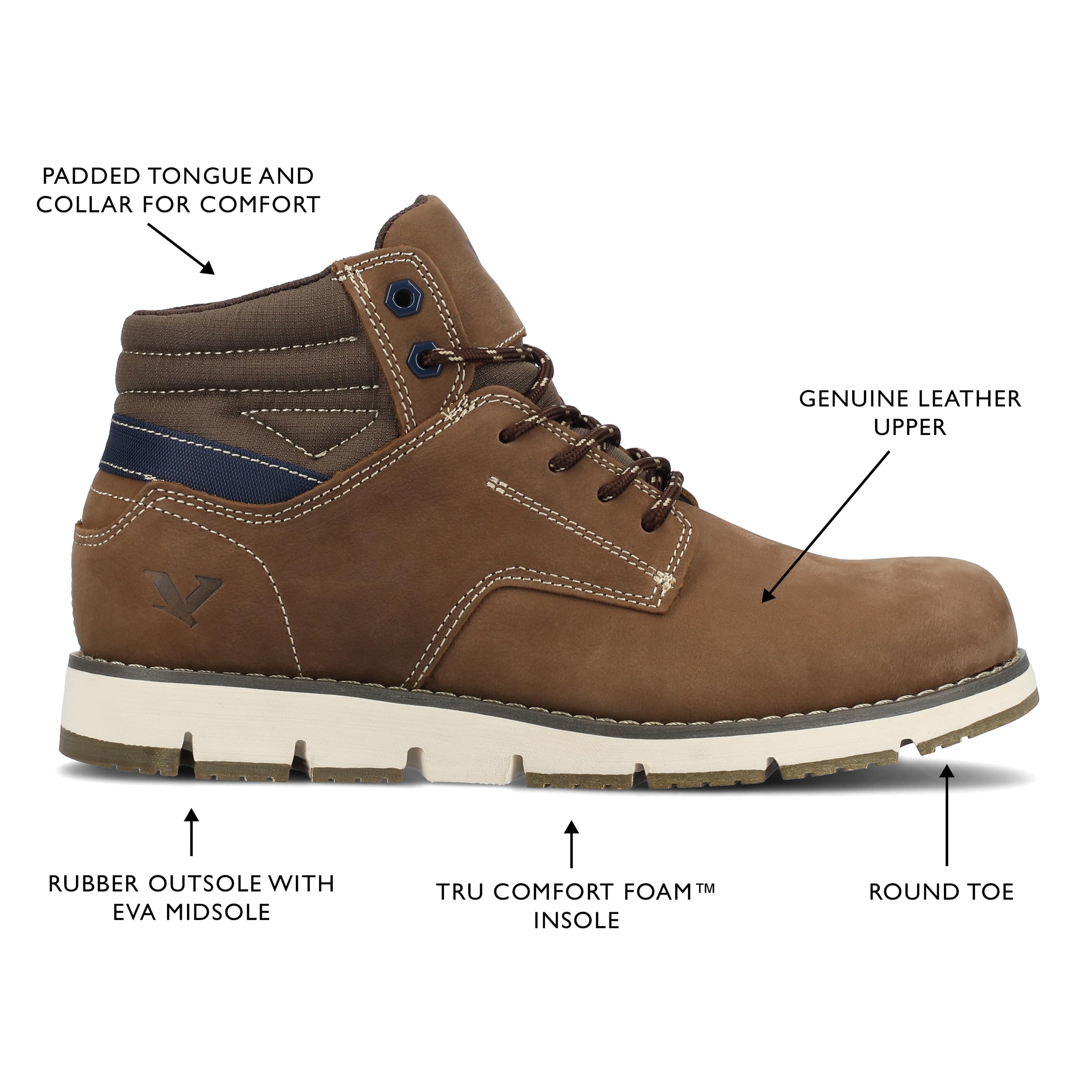 Men's Casual Chukka Boots - Comfortable Leather Ankle Boots for Walking & Outdoor Activities | Perfect for Work, Travel & Everyday Wear