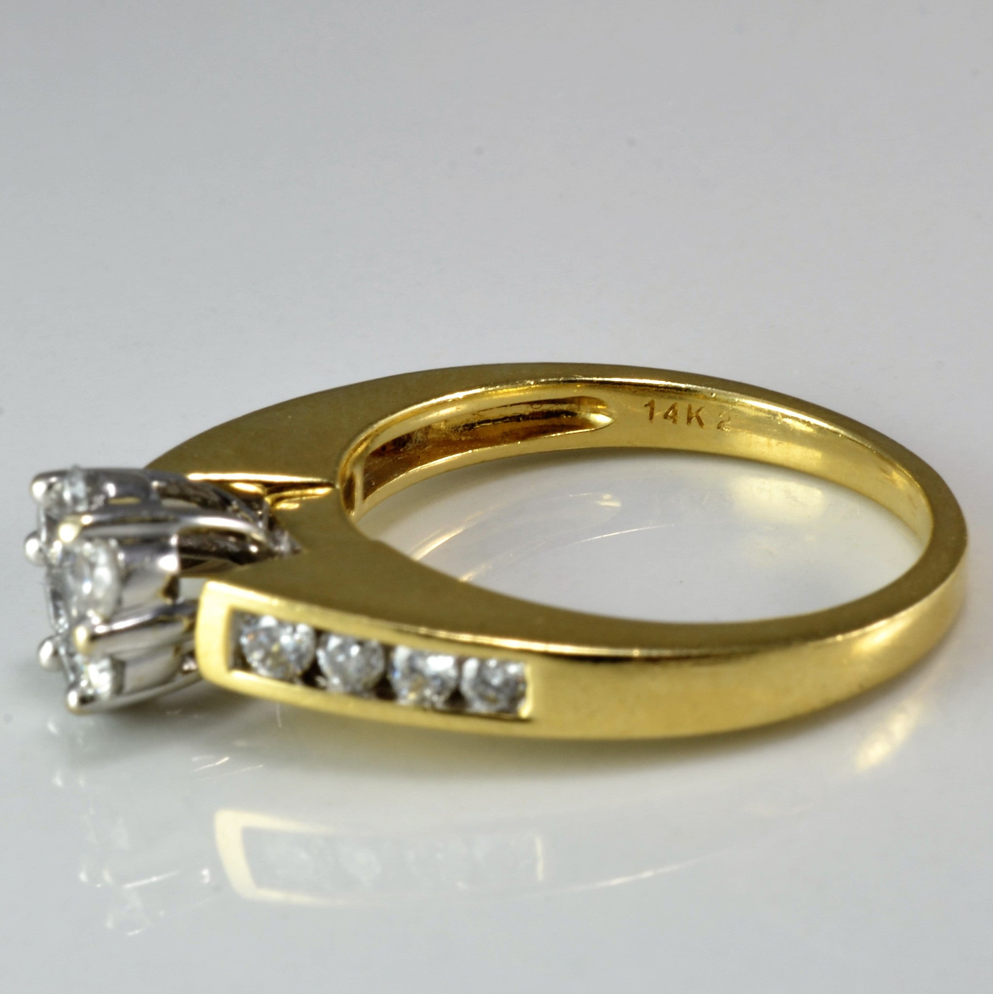 0.55 Carat Cluster Diamond Ring for Women | Size 7 | Elegant Wedding, Engagement & Anniversary Jewelry Gift