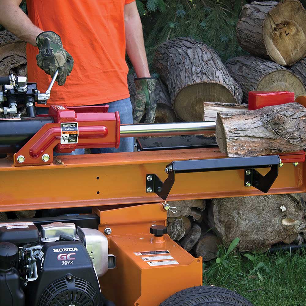 24 Ton Brave Log Splitter with Honda GC160 Engine - Powerful Firewood Splitting for Home Heating & Outdoor Woodworking Projects
