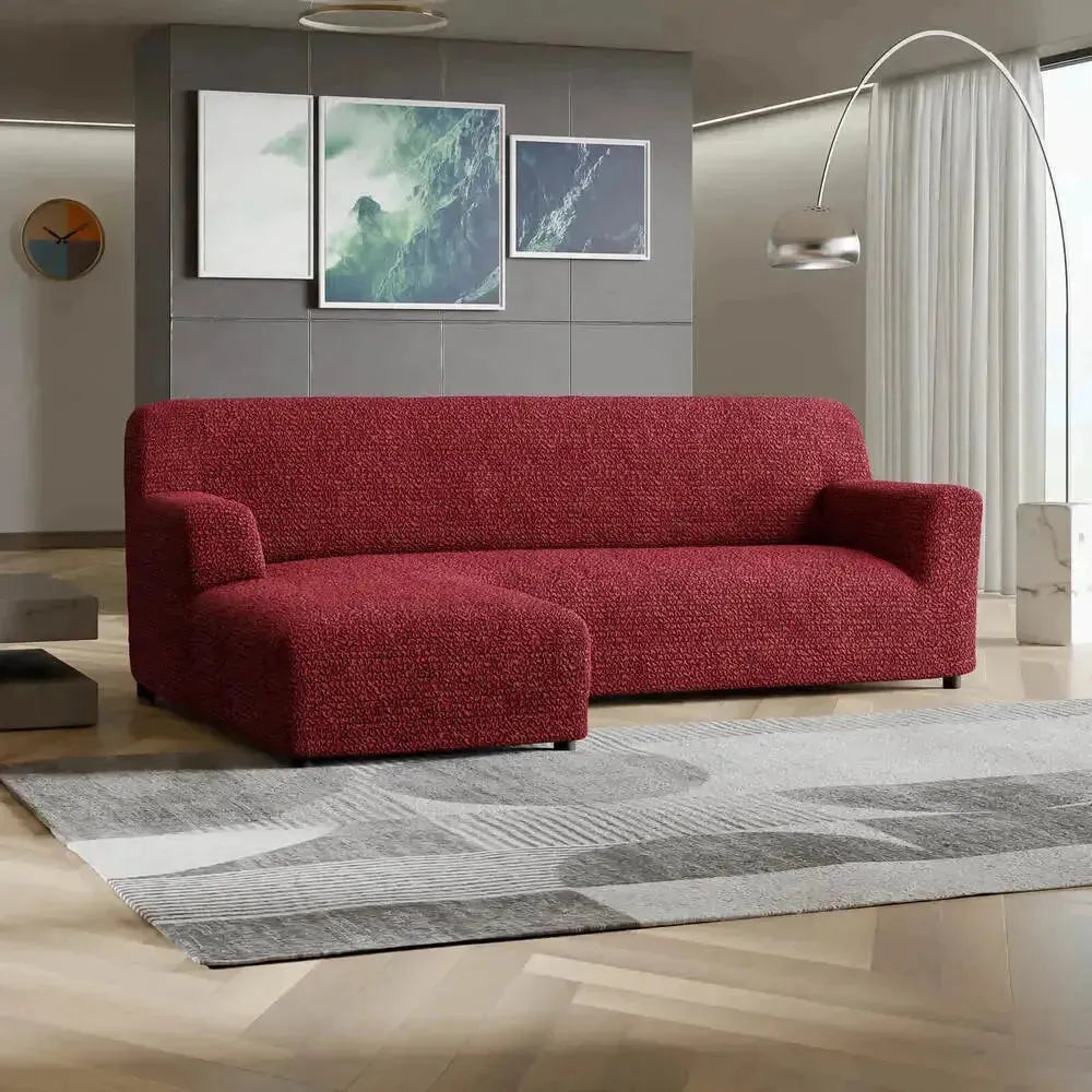 L-Shaped Sofa Slipcover with Left Chaise - Soft Microfiber Stretchable Couch Cover - Perfect for Living Room, Sectional Sofa Protection & Home Decor Upgrade