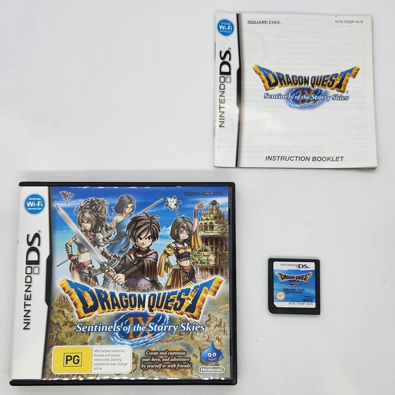 Dragon Quest IX: Sentinels of the Starry Skies - Nintendo DS Game with Manual - Classic RPG Adventure for Travel & Retro Gaming