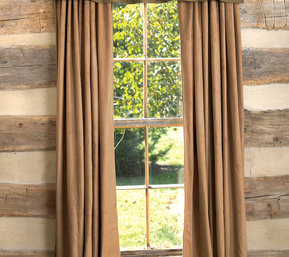 Black Forest Décor Adobe Drapes - Premium Window Curtains for Rustic Home Decor | Perfect for Living Room, Bedroom & Cabin Style Interiors