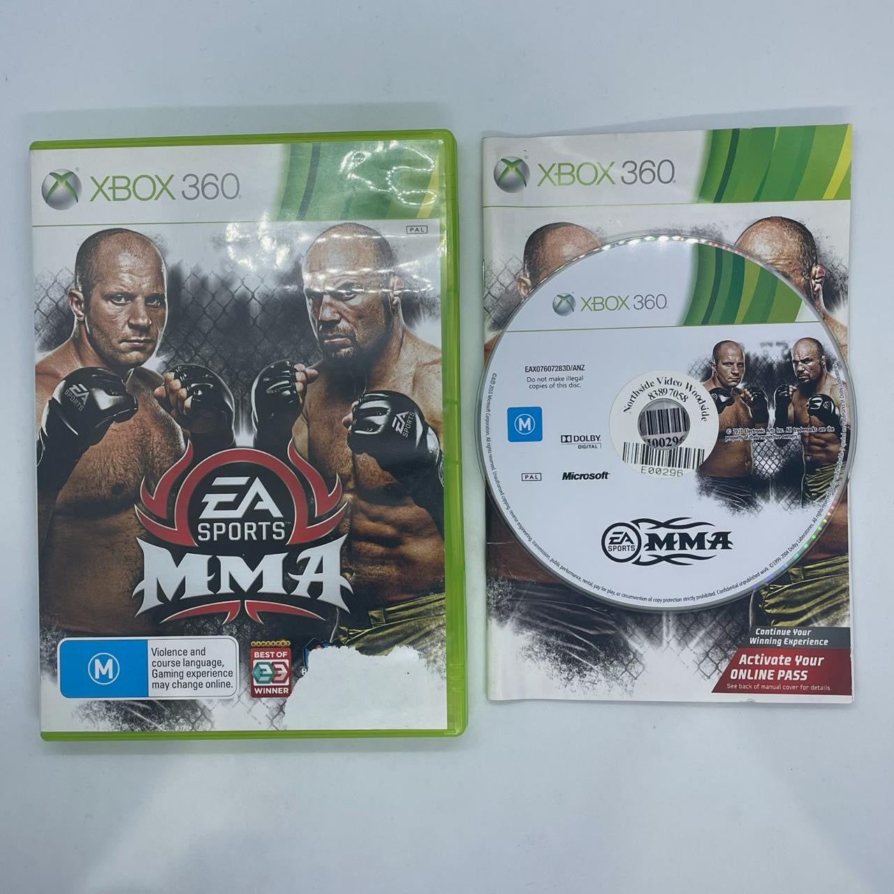 EA Sports MMA Xbox 360 Game with Manual - PAL Version | Authentic Fighting Game for Xbox 360 | Perfect for MMA Fans and Gaming Enthusiasts