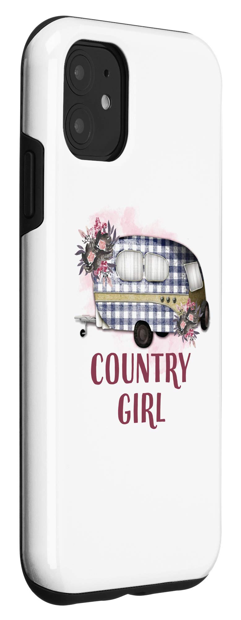iPhone 11 Protective Case with Plaid Camper Design - Durable Country Pride Phone Cover for Outdoor Adventures & Daily Use