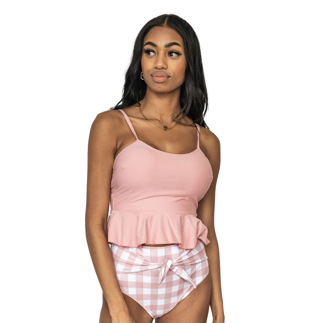 Women's Bow Back Tankini Top - Stylish Swimwear for Beach & Pool - Perfect for Summer Vacations and Water Activities