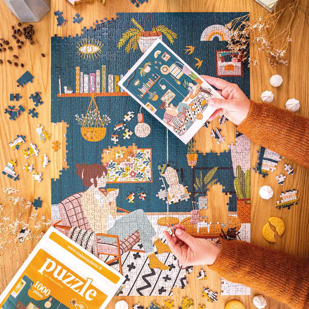 1000 Piece Jigsaw Puzzle for Adults - Cozy Scenic Landscape - Perfect for Family Game Night & Relaxation Stress Relief