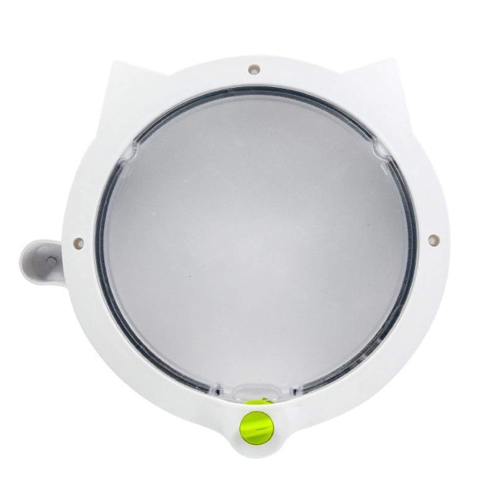 Premium Lockable Small Round Cat Door - 4-Way Security Pet Door for Cats & Small Dogs | Durable Plastic Pet Window with Safety Lock | Perfect for Indoor/Outdoor Use in Homes & Apartments