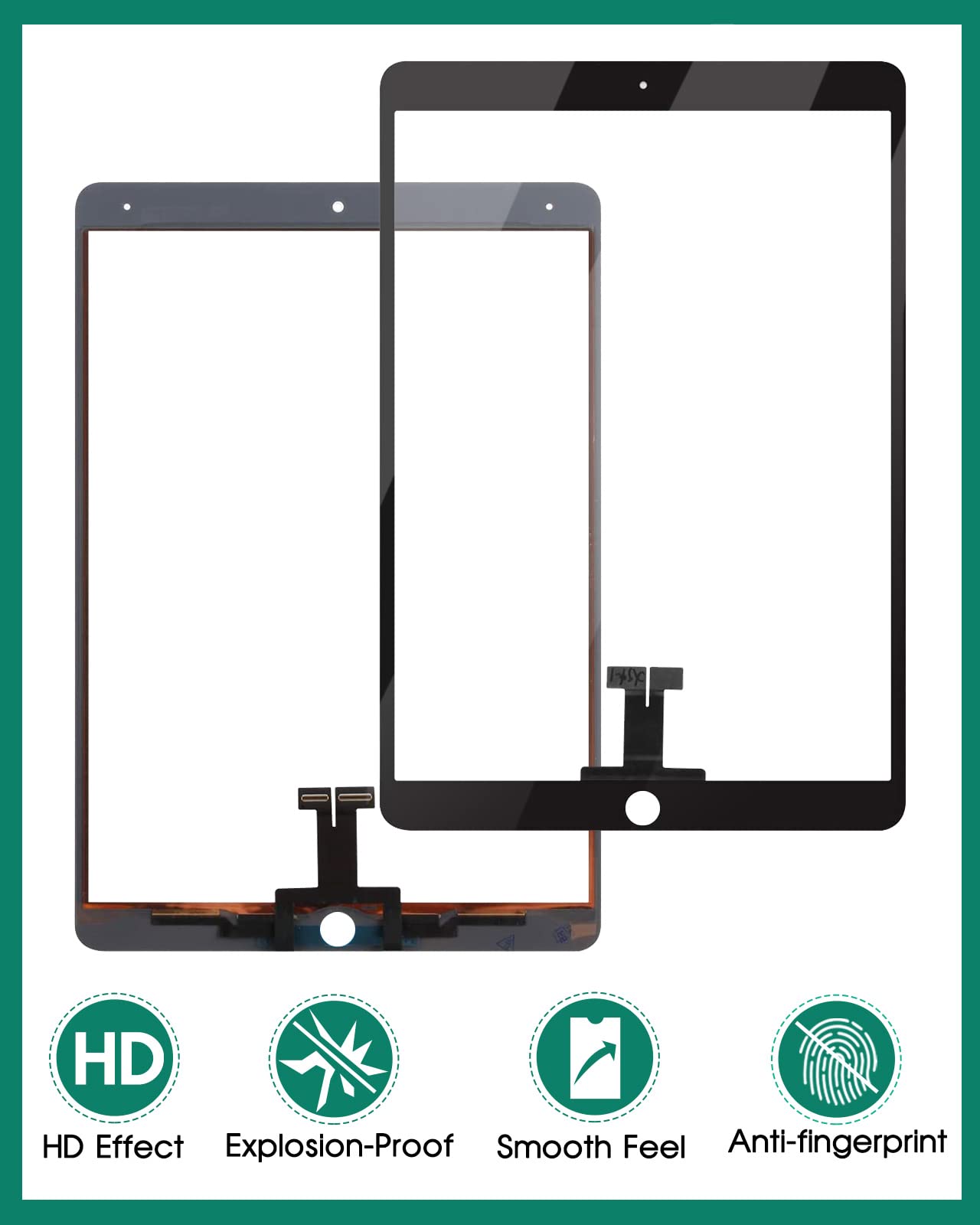 Original Title: Touch Screen Repair Kit for iPad Air 3 2019 A2153 A2123 A2152, for iPad Pro 10.5 (2017) Digitizer A1701 A1709 (Black)   Optimized Title: **iPad Air 3 (2019) & iPad Pro 10.5 (2017) Touch Screen Digitizer Replacement Kit – Compatible with Models A2153, A2123, A2152, A1701, A1709 – DIY Repair Kit (Black) – Perfect for Cracked or Unresponsive Screen Fix**