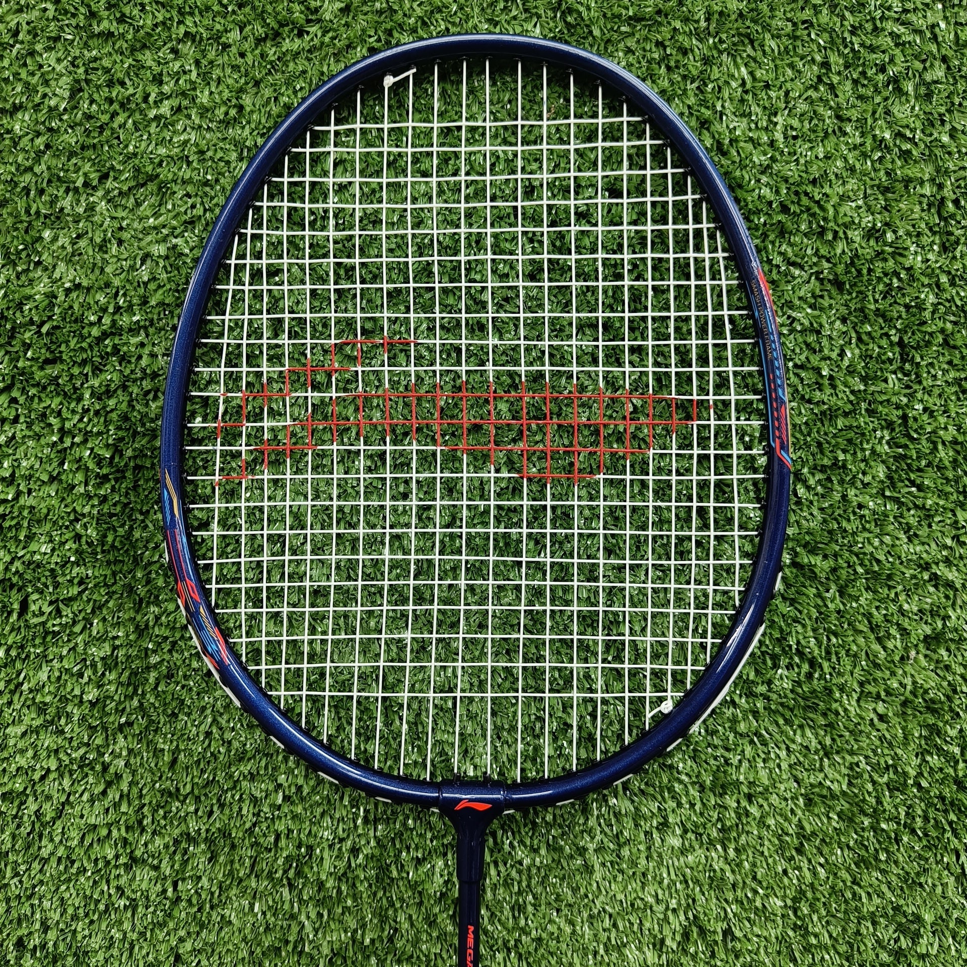 Li Ning Mega Power 9 Prestrung Badminton Racket - Professional Carbon Fiber Shuttlecock Racquet for Advanced Players - Perfect for Tournaments & Training Sessions