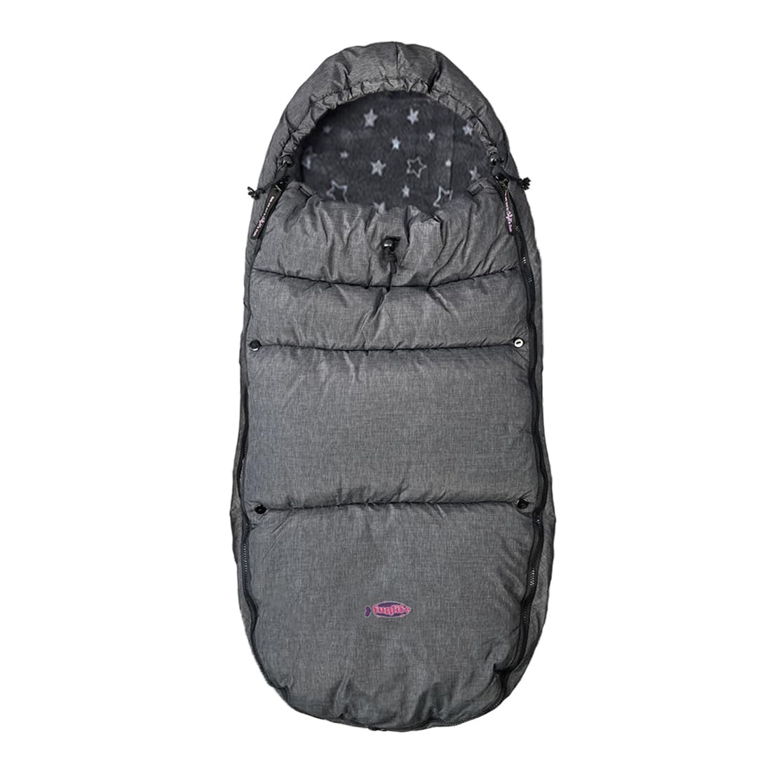 FunLife Adjustable Winter Stroller Bunting Bag for Toddlers 0-4T - Waterproof Removable Sleeping Bag with Front Height Adjustment - Perfect for Outdoor Walks, Shopping & Winter Travel