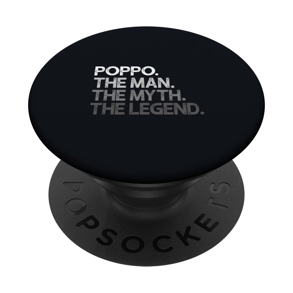 Poppo Gift: The Man Myth Legend PopSockets Adhesive PopGrip - Stylish Phone Grip & Stand for iPhone, Samsung & Smartphones - Perfect for Daily Use, Commuting & Hands-Free Video Calls