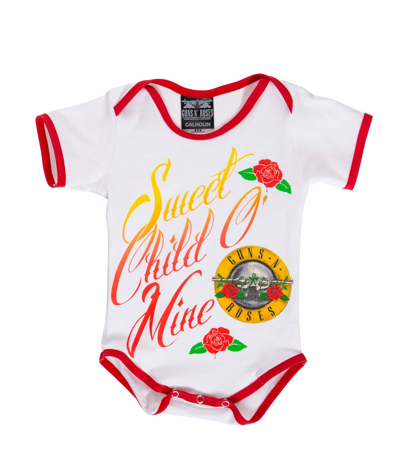 Guns N Roses Sweet Child O' Mine Baby Bodysuit Romper - Cute Rock Band Outfit for Infants & Toddlers - Perfect for Concerts, Photo Shoots & Music-Themed Parties