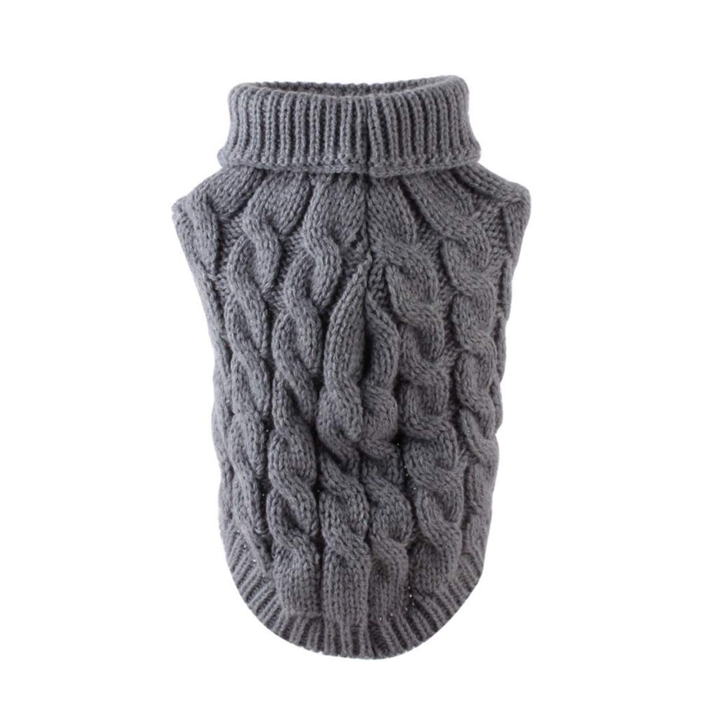 UXZDX CUJUX Knitted Dog Sweater - Warm Winter Puppy Jumper Pullover for Small Medium Large Dogs - Cozy Pet Clothes for Indoor Outdoor Walks & Holiday Photos
