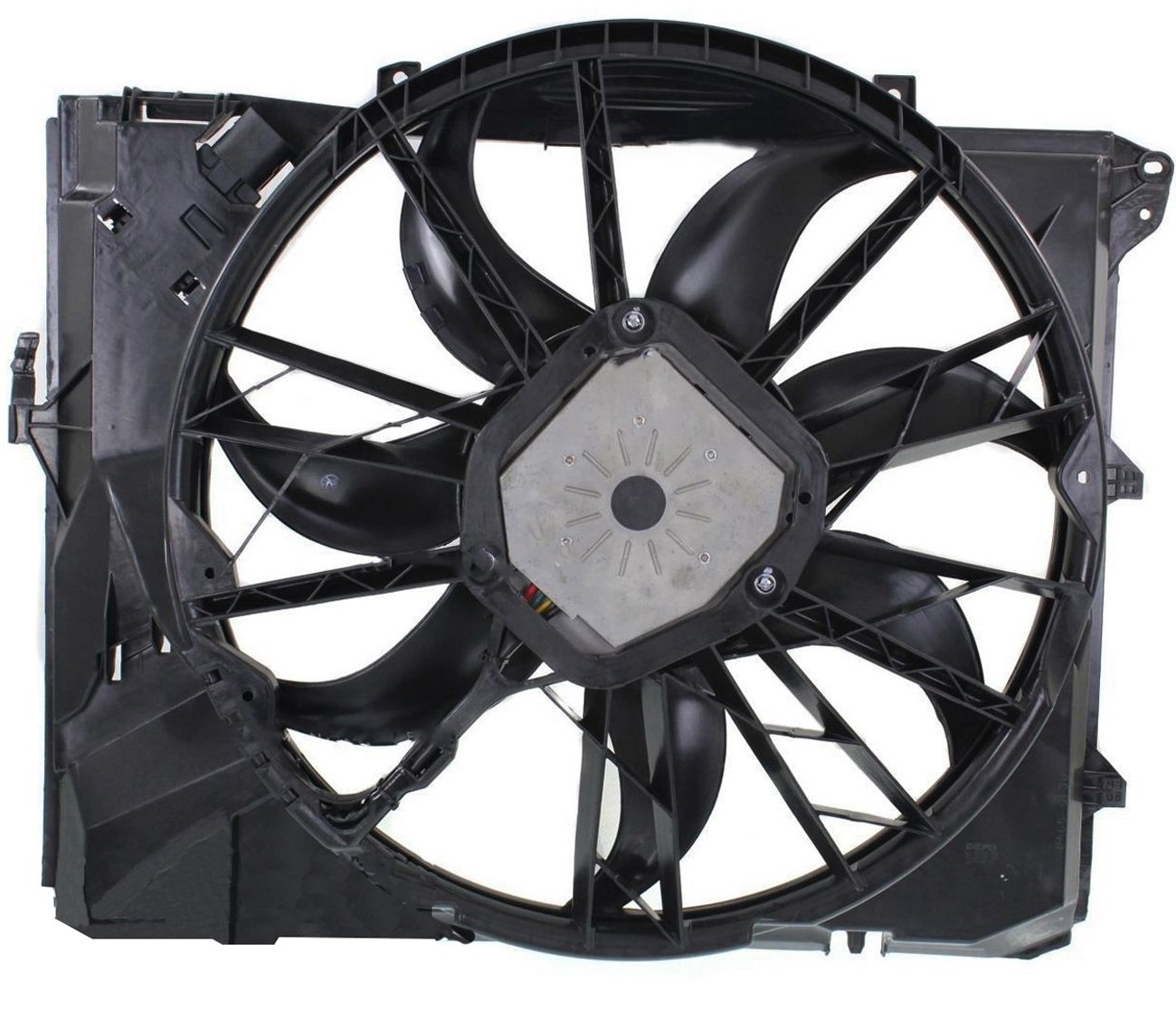 Topaz 17427562080 Radiator Cooling Fan Assembly Compatible with BMW E87 E90 128i 323i 325i 328i 330i - Perfect for Engine Cooling & Overheating Prevention