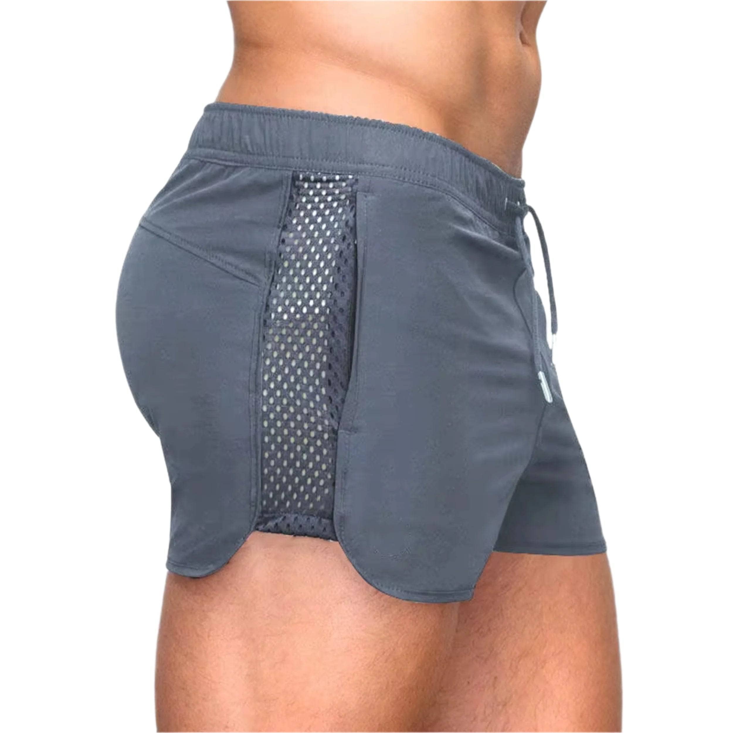 Black Prime Hoochie Daddy Shorts for Men - Comfortable Summer Swim & Lounge Shorts - Perfect for Beach, Pool, Gym, and Casual Wear