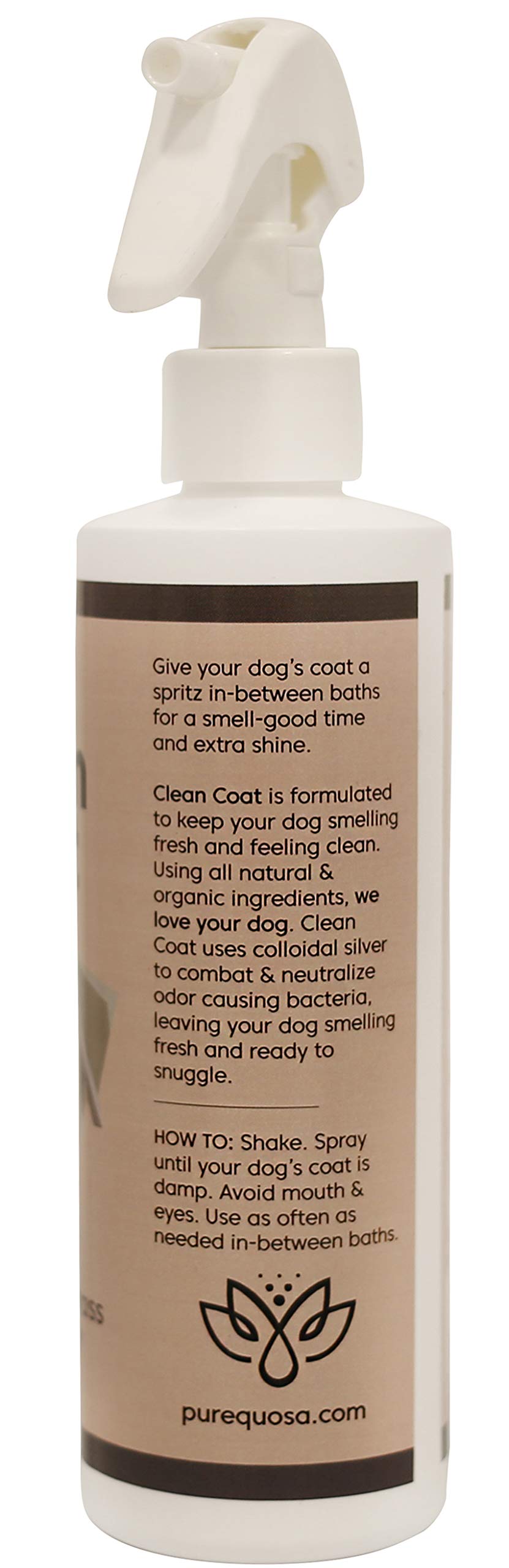 Natural Clean Coat Deodorizing Dog Spray for Odor Control - 8oz Lavender Lemongrass Scent | Freshens & Deodorizes Between Baths, Perfect for Grooming, Travel & Daily Use